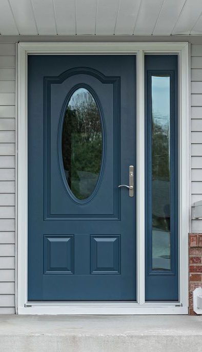 blue front door