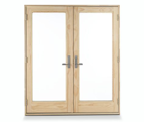 closed wooden double door