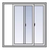 open sliding window basic icon
